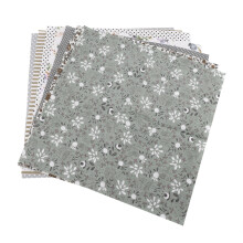 Quadrados de tecido de algodão para patchwork e artesanato, estampas ecológicas, macios e confortáveis, com designs exclusivos para projetos