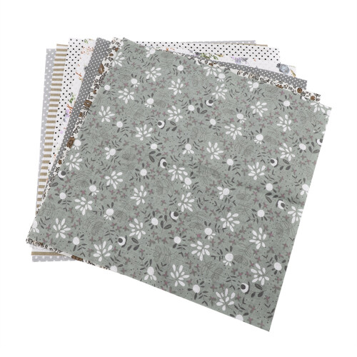 Quadrados de tecido de algodão para patchwork e artesanato, estampas ecológicas, macios e confortáveis, com designs exclusivos para projetos