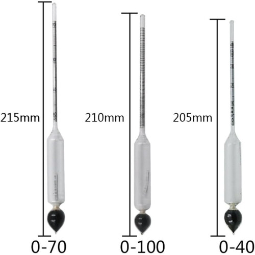 Complete alcohol measuring device set with wooden box, reliable and efficient testing tools 1