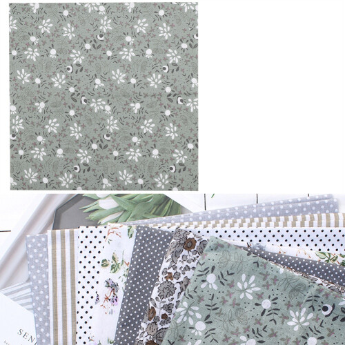 Quadrados de tecido de algodão para patchwork e artesanato, estampas ecológicas, macios e confortáveis, com designs exclusivos para projetos 1