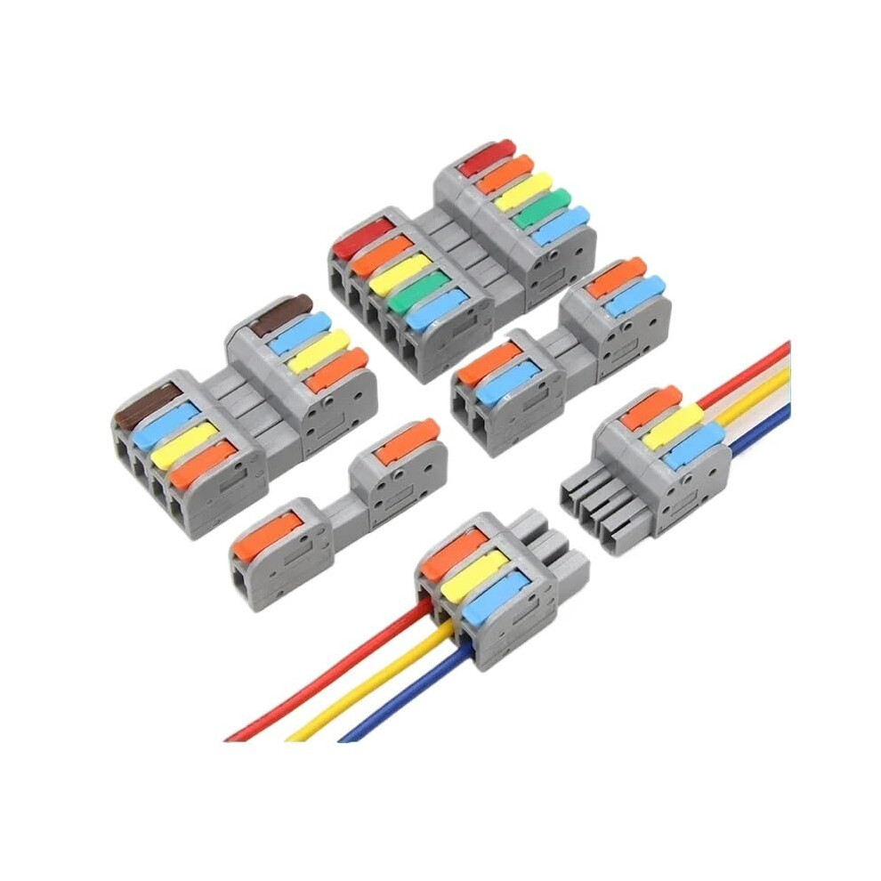 Docking Quick Wire Connector Compact Electrical Wiring Connectors Pushin Butt Conductor Terminal Block (Df2604d1, One Size) 9426802018141