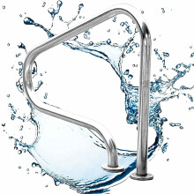 Stainless Steel Swimming Pool Handrail with Quick Mount Base Complete Accessories