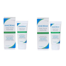 Daily Facial Moisturizer With Ceramides and Hyaluronic Acid Formulated Without Common Irritants for Those with Sensitive Skin, 3 fl oz (Pack of 2)