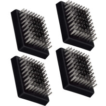 8.4 cm x 6.3 cm Grill Brush Replacement Heads Set of 4, Grill Cleaning Brush Interchangeable Heads, Grill Cleaner Refill