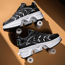 Roller skates, Doublerow roller skates, Adjustable hightop roller skates, Adult roller skates, Roller skates children roller skates, Black39