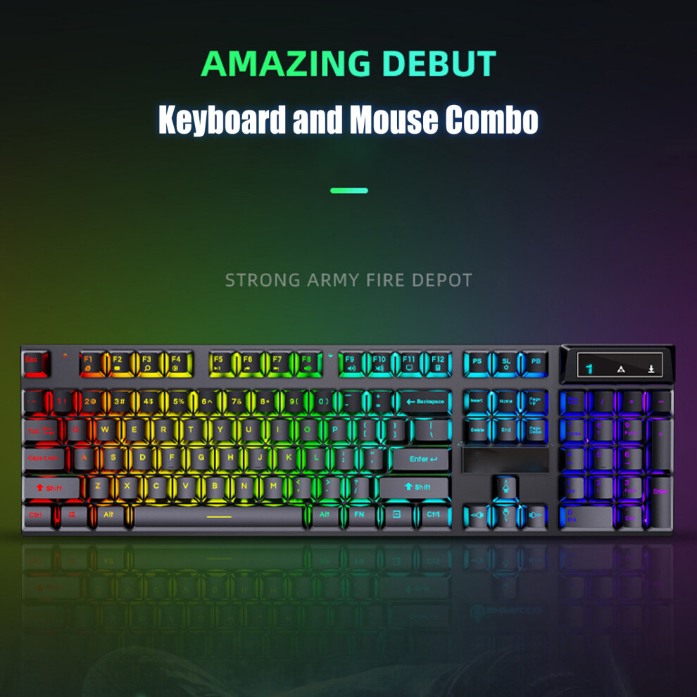 Gaming-Tastatur Und -Maus-Kombination, 104 Tasten, 8141948748325