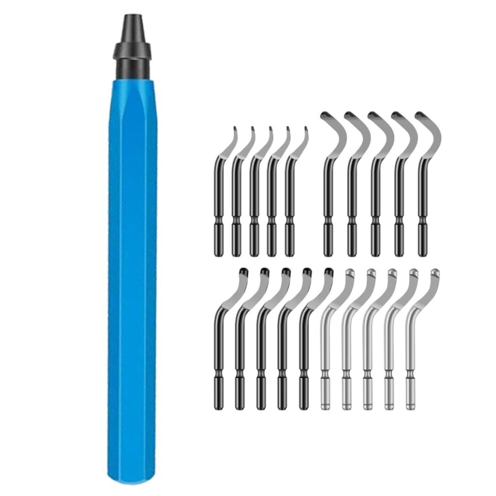 Deburring Tool With Metal Handle And 10/20 Cutter 360 Degree Rotatable Deburring Tool For Res 9426802018806
