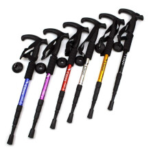 Aluminium Walking Poles 50110 cm Foldable Adjustable for Trekking Hiking Hiking Purple
