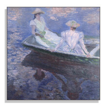 Monet Canvas Wall Art Boat Poster Nature Landscape Oil Painting 12x12in30x30cm On the boat