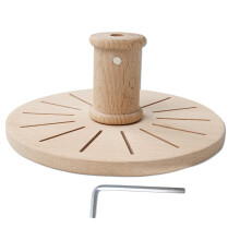 14 Slots Thread Spool Rack Wood Thread Plastic Storage with Scissors for Sewing Quilting Embroidery