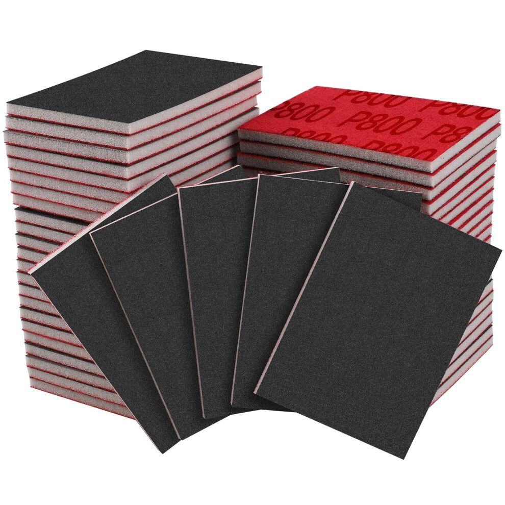 Sanding Sponges, Pack Of 20, Soft, Flexible Wet/Dry Sandpaper, 800 Grit 9412369539137