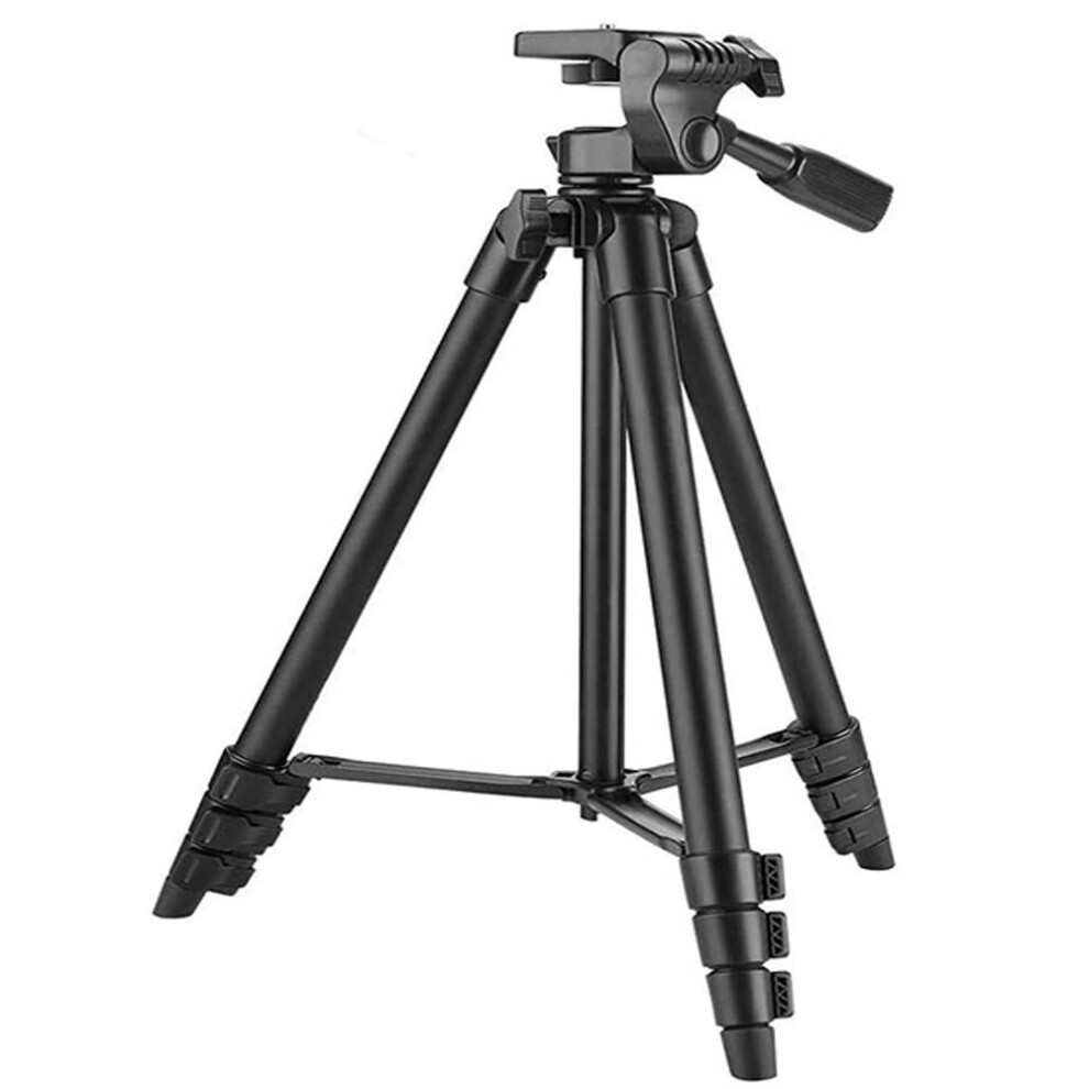 Versatile 57-Inch Phone&Tablet Tripod, Extendable Stand For Video Recording And Live Streaming, 360 Rotatable 3-Way Pan Head For Optimal Angles, 9486358046463