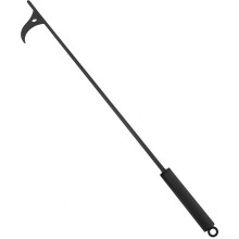 Robuste 101.6 cm wrought iron fireplace tongs fire poker tool for indoor and outdoor wood stove fireplaces coal management