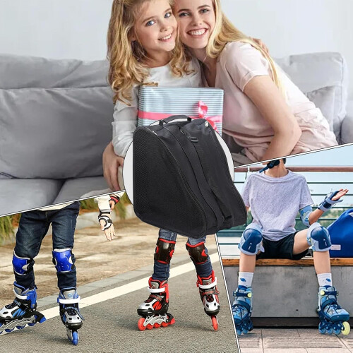 Skating bag  Roller skate bag  Ice skate storage  with shoulder strap 2