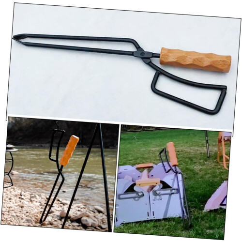 Fireplace Insulation Clamp Fireplace Tools BBQ Accessories Fireplace Poker 1