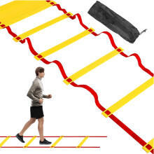 Football Training Ladder, Speed Training Device, Balance Exercise 6m 12 knots