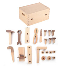 (As show, One size) Beech Maintenance Children Tool Kit Multifunction Assembly Disassembly Early Education Carpenter Toolbox Toy