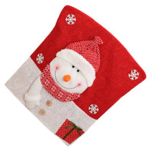 Christmas Slipcover Santa Hat Chair Covers for-snowman