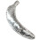 Sparkling Banana Shape Figurine Fruit Statue Reflective-Silver 1