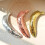 Sparkling Banana Shape Figurine Fruit Statue Reflective-Silver 6