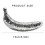 Sparkling Banana Shape Figurine Fruit Statue Reflective-Silver 4