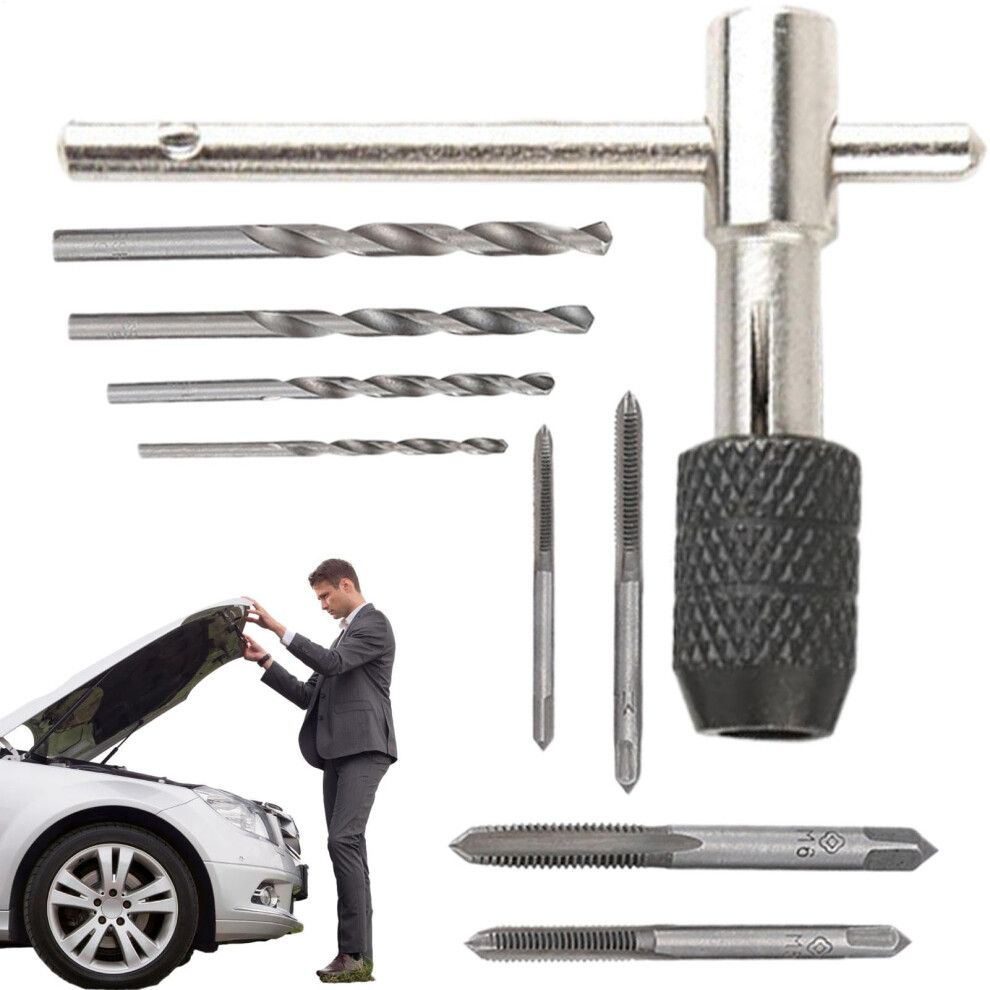 Metric Tap Set Light Metric Tap And Die Set, Tap, 9Piece Tap Set, Tap Wrench Tool Metric Tap And Die 9365049522854
