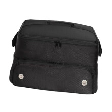 Golf Shoe Bag Shoe Carrier Bag Multilayer Zipper Storage Box Golf Accessories Bag Sport Socks Outdoor Bag, black