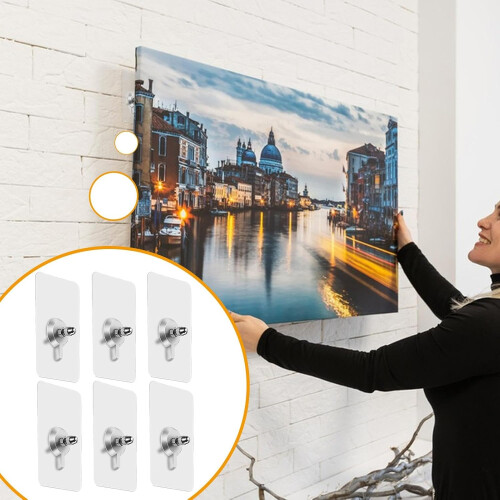 Hook Glue  Wall Hanger without Nails  Adhesive Hooks  No Damage Picture Frame Hooks 2