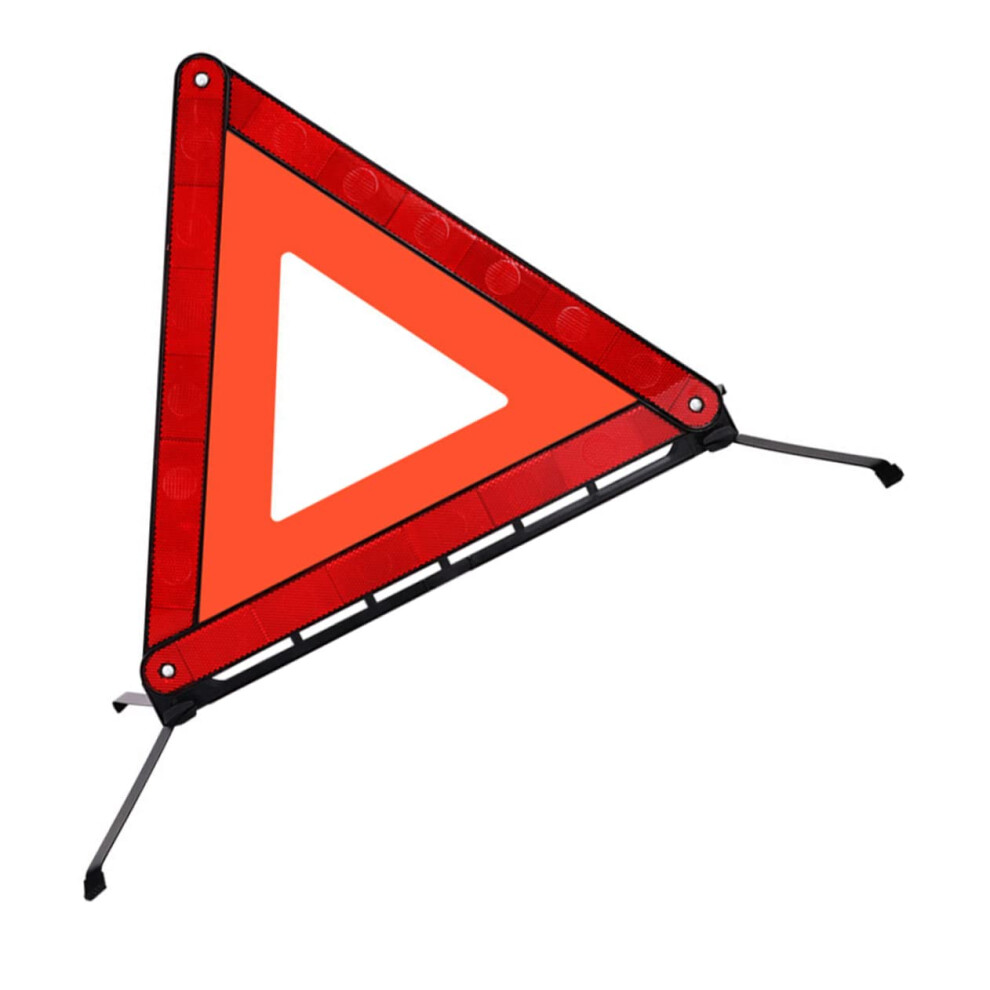 Foldable Reflective Safety Triangle, Emergency Warning Sign For Car, Compact And For Travel, Roadside Assistance And Road Safety 9365049522687