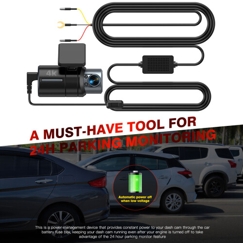 Effizientes Hardwire-Kit für DashCams mit-TypeC gerader Kopf 2