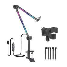 Microphone Boom Arm with Light Multi-YZ 38 spring clamp d
