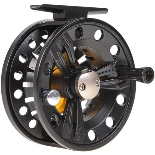 Efficient FB75 fly fishing reel, 75 mm diameter, with 1.7 kg maximum pulling force for catching fish. 1