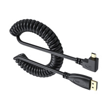 Federspiralkabel HDTV-Anschluss 1.4 Adapter Videokabel- Rechts