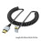 4K60Hz Coiled Video Cable 90 Degree Angled Option-Bend right 4