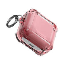 Shock Absorbent TPU Earbud Case Transparents Cover for 2/FE-Pink