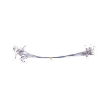 50 pieces 15 cm/20 cm/25 cm highstrength fishing wire traces with swivels and hooks, stainless steel, 4 sizes