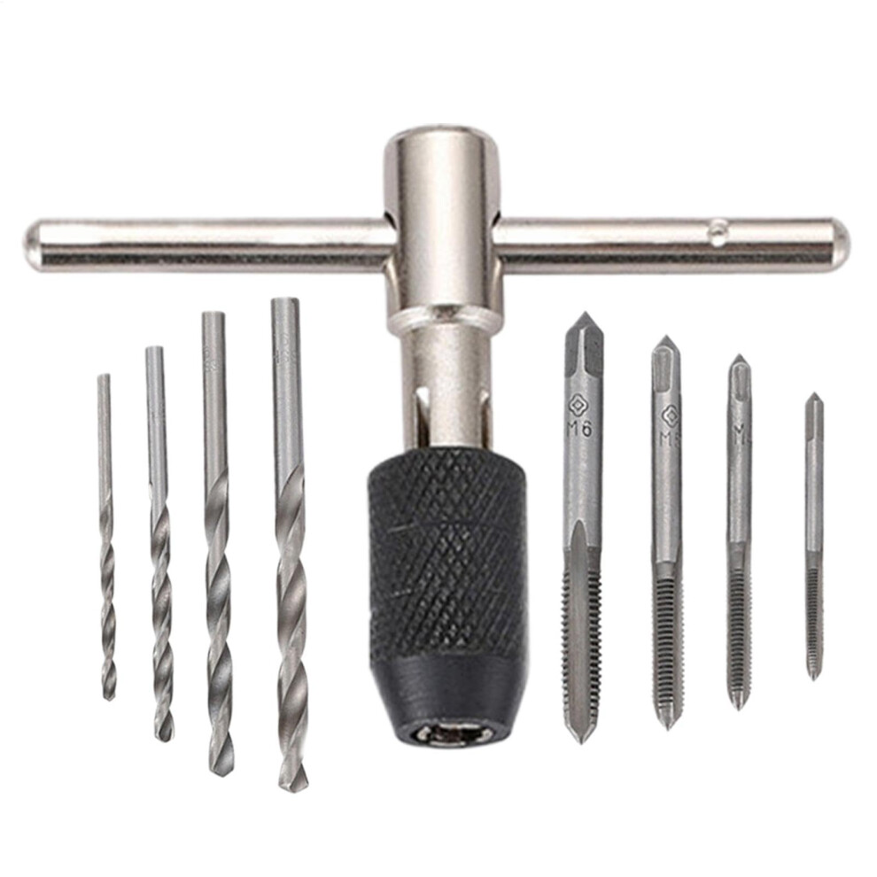 Metric Thread Tap Set, 9Piece, Thread Tap Handle Tool Thread Cutter 9365049522793