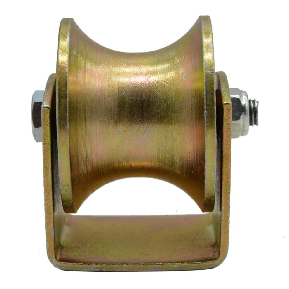 Pulley, Groove Belt Pulley, Ugroove Rail Wheel, Sliding Gate Roller With Bracket, 45 Steel Sliding Gate Fittings 9365049523424