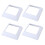White Plastic Post Base Trim Skirt 4inch Interior Diameter for 1