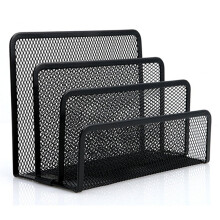 Black Wire Mesh Desk Letter Holder
