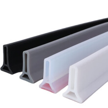 shower door sealing strip with door threshold water dam, transparent, 8m