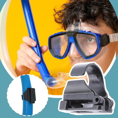 Snorkel Clip Replacement for Diving, Automatic Buckle for Goggle 1