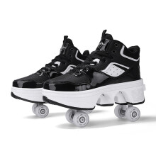 Adult Quad Roller Skates Adult Unisex Shoes Parkour Shoes Inline Roller Skates with Wheels 38