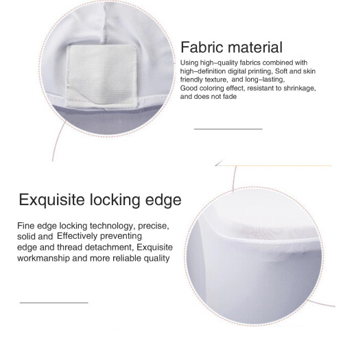 Rosen-Spandex-Stuhlbezug, elastischer einteiliger-Weiß 2