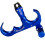 (3 finger blue, one-size) 360 Rotatable Three-finger Bow Release Tool, Bow Release Trigger for Compound Bow, Archery Release Aid Tool, 1