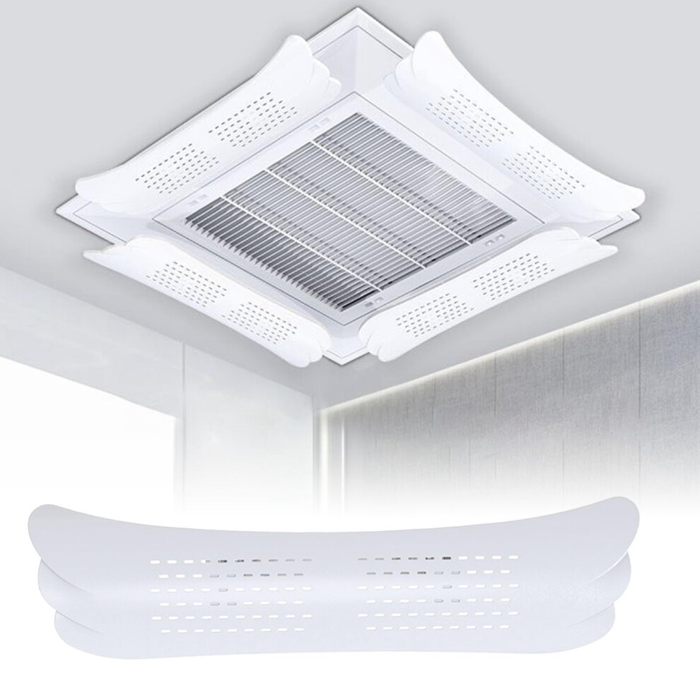 Wind Deflector, Car Air Conditioning Refill Kit, Air Conditioner Wall Connection, Air Conditioning Wind Deflector (Transparent) White3 5516Cm 9365049523615