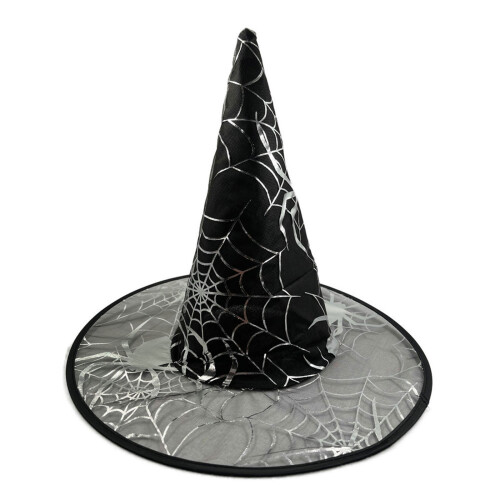 5pcs Horrible Hat Collection Costume Halloween Witch Hat-Silver