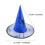5pcs Horrible Hat Collection Costume Halloween Witch Hat-Silver 4