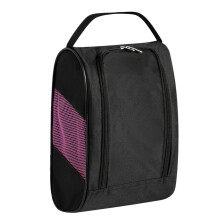 Golf shoe carrier bag for travel, waterproof with zipper, breathable pink