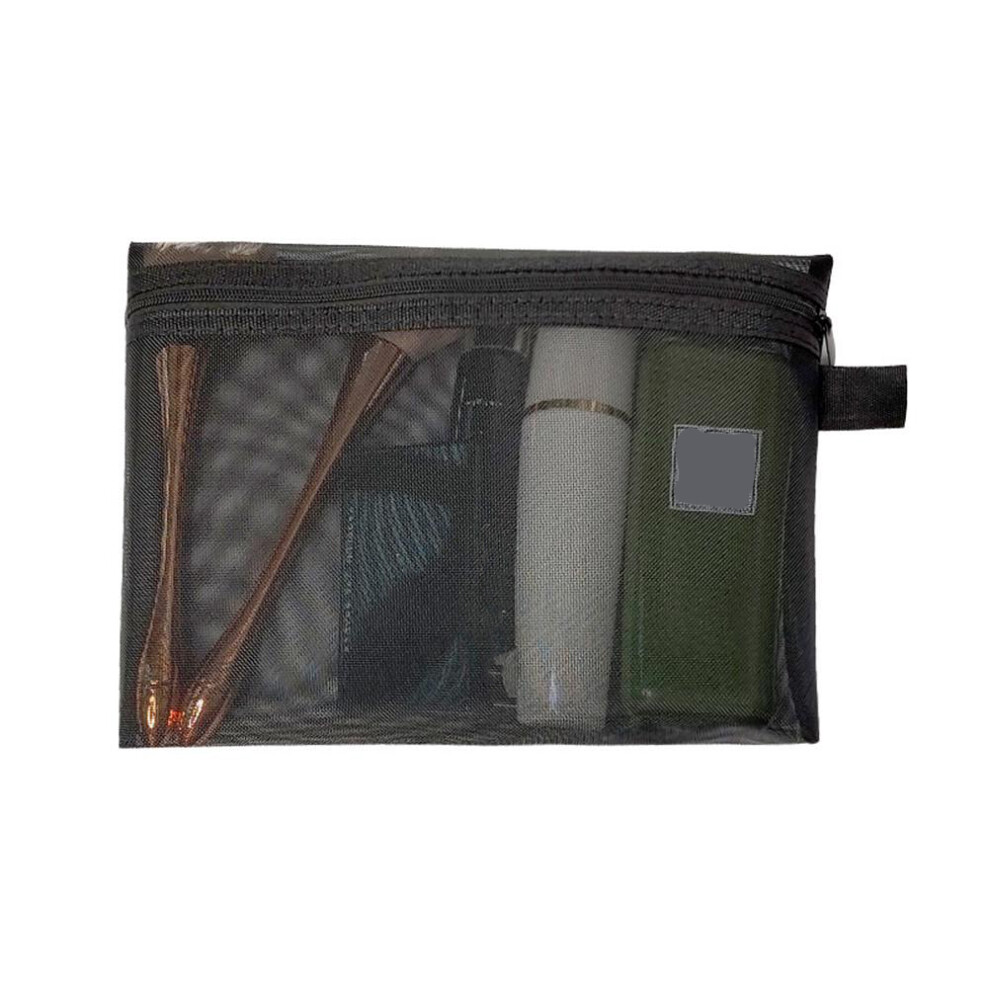 Transparent Mesh Multipurpose Organizer, Lightweight Travel Toiletry Organizer, Breathable Mesh Cosmetic Bag Set for Cosmetics, Stationery, Electronic
